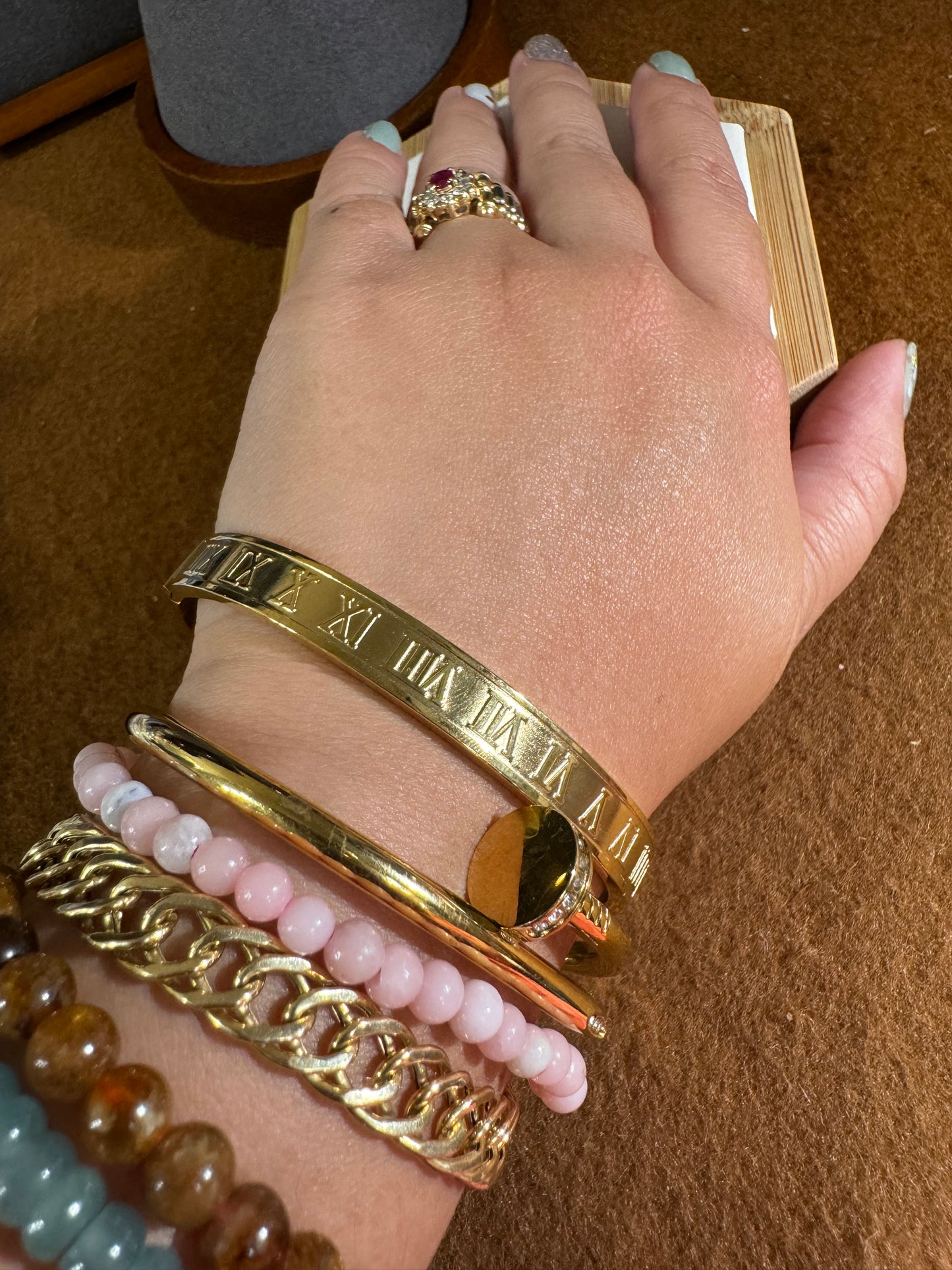 Golden Nail bangle