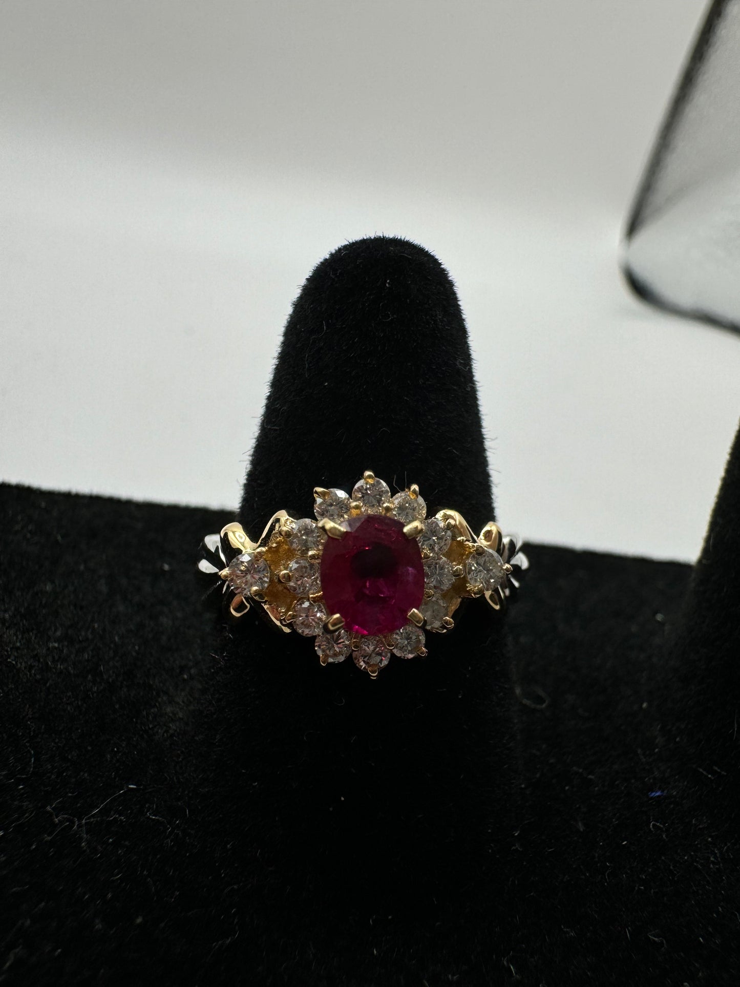 K18/PT900 Ruby ring