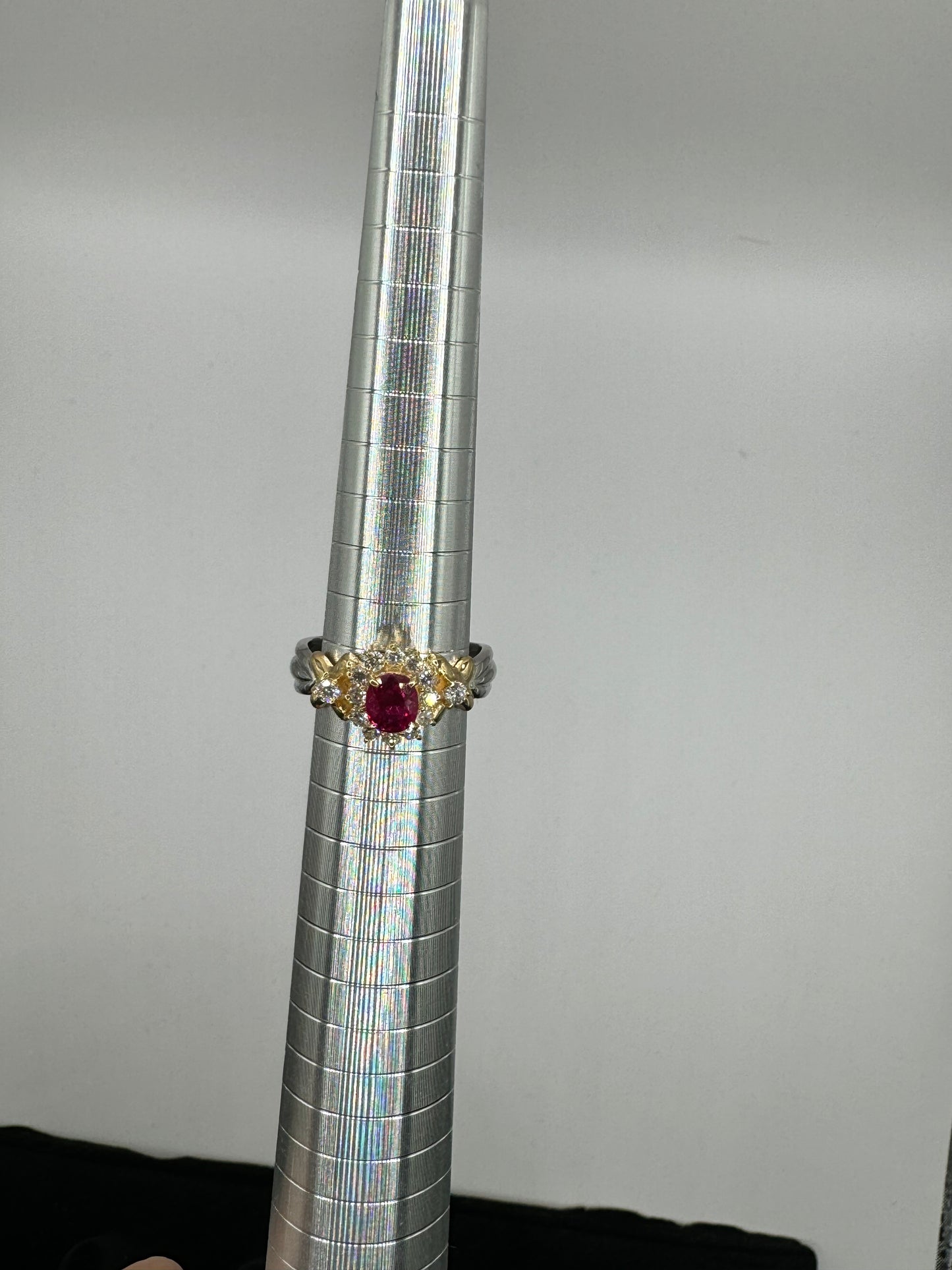 K18/PT900 Ruby ring