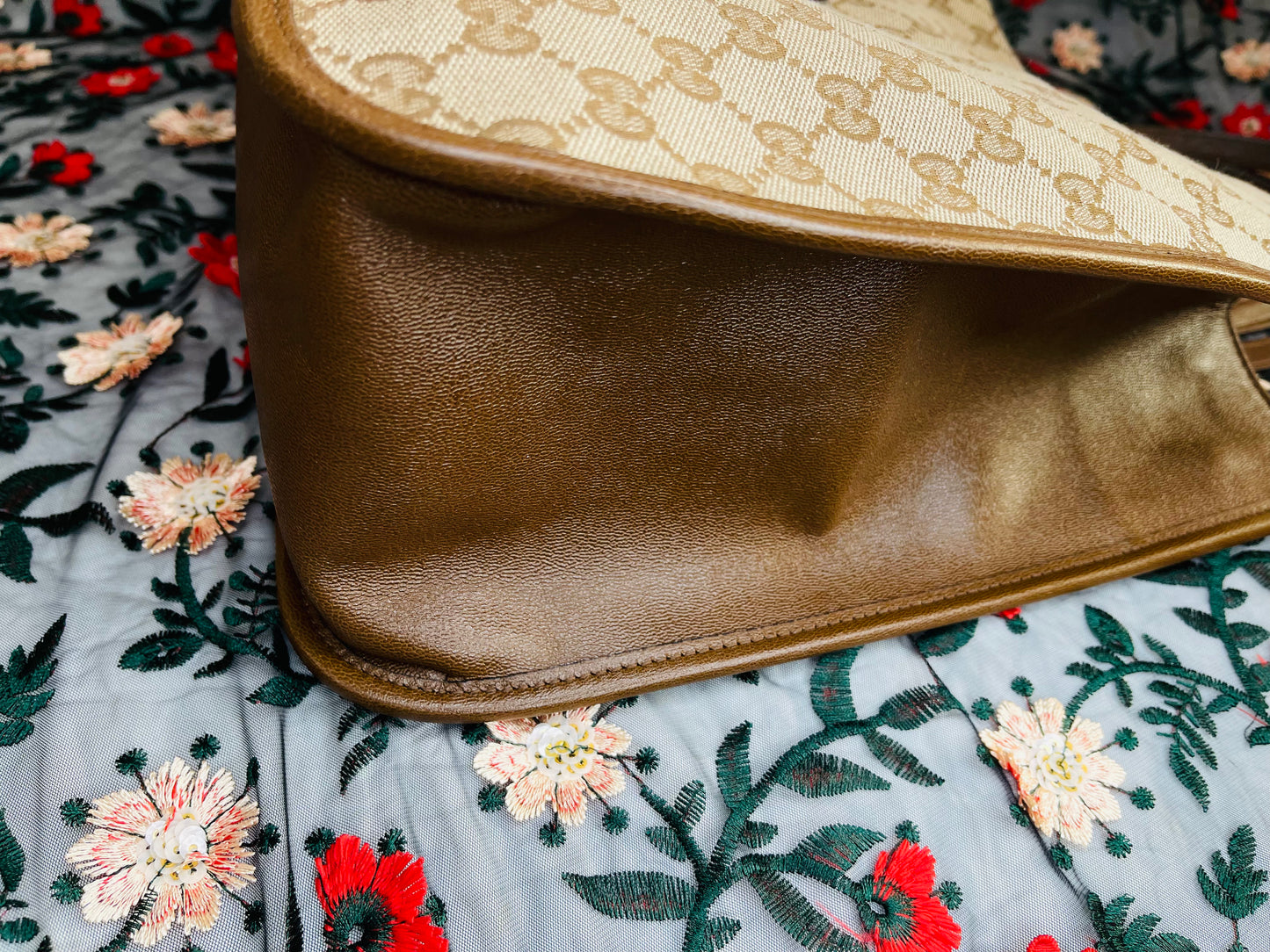 Preloved Gucci Brown Horsebit Tote Bag