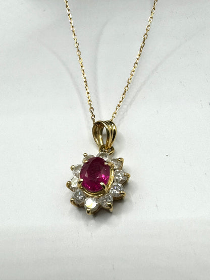 K18 Ruby necklace