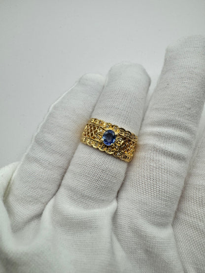 K18 Sapphire ring