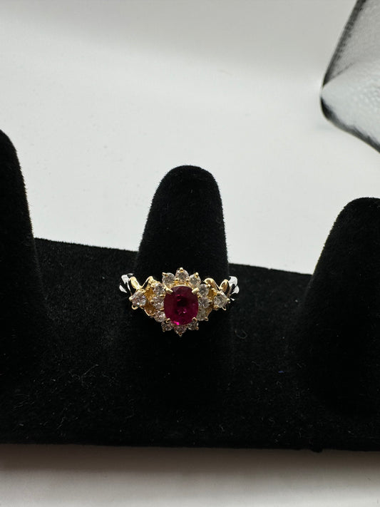 K18/PT900 Ruby ring