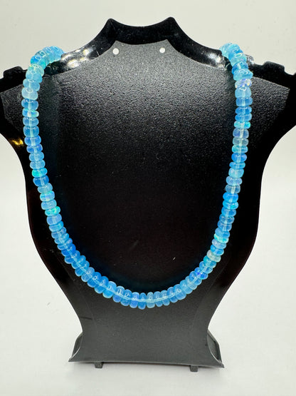 K18 Blue Opal Neckalce