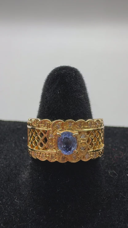 K18 Sapphire ring