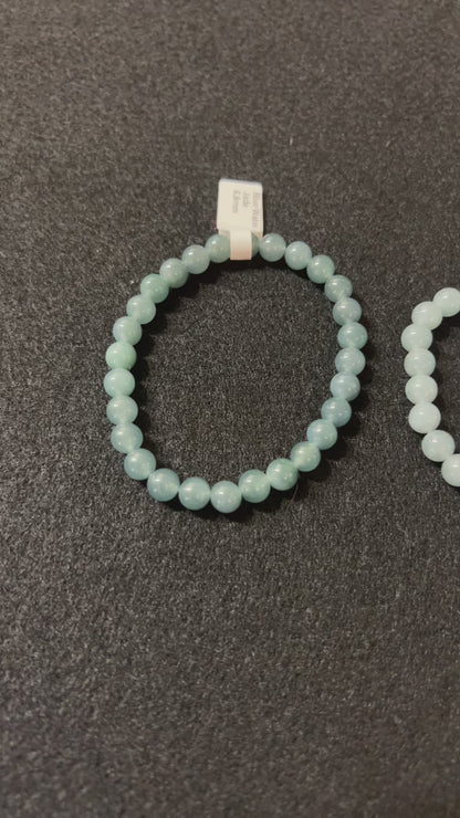 Blue Water jade 6.8mm