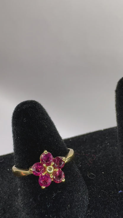 K18 Pink Tourmaline ring